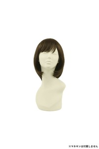 BEAUTE 総手植えオールウィッグ エアリーラウンドボブ 人毛ミックス メッシュブラウン BA-102-ZMBR