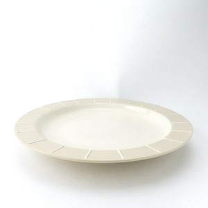 Hasami ware Main Plate White 25cm 8-sun