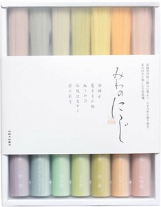 SNS映え♪　七色の味わい　みわのにじ　手延べ三輪そうめん　RMW-12