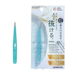 GREEN BELL グリーンベル 驚きの毛抜き　先斜めタイプ　ターコイズ