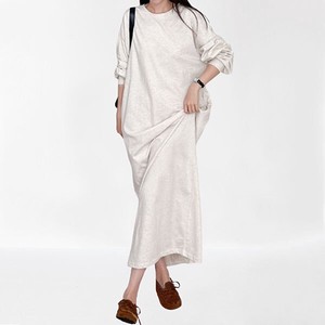 Casual Dress Plain Color Cotton