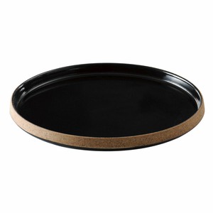 Cork（コルク） 黒24cm切立丸皿 [美濃焼 食器 陶磁器]