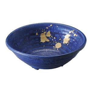 金しぶき瑠璃釉中鉢 [美濃焼 食器 陶磁器]