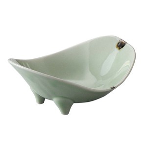ヒワ釉錆流し三ッ足向付 [美濃焼 食器 陶磁器]
