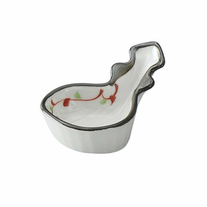 赤絵唐草びわ型珍味 [美濃焼 食器 陶磁器]