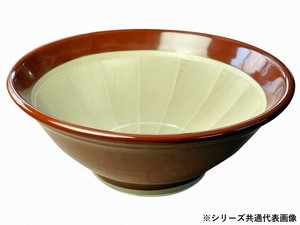 (国産)石見焼 すり鉢 6号 直径18cm　(すべり止め付) 赤茶色