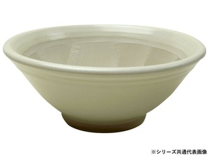 元重製陶所　国産 石見焼 すり鉢 10号 直径31cm (すべり止め付) 白マット