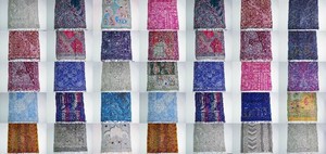 2024秋冬新作 いろいろ選べるエスニック手刺繍マフラー★ウール混手刺繡エスニックマフラー(ショール)