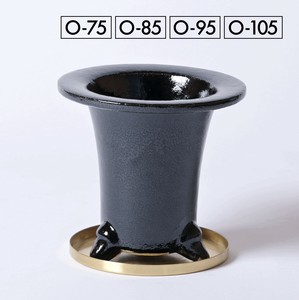 【楽焼プランター】RAKU PLANTER O【植木鉢】