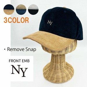 Baseball Cap Bicolor Ladies fashion Front Corduroy Men's Low-cap