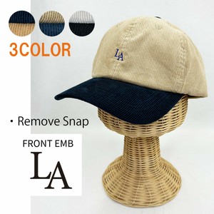 Baseball Cap Bicolor Ladies fashion Front Corduroy Men's Low-cap