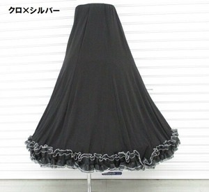 【★新入荷★】裾フリル配色ロングスカート