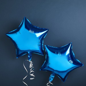 【特価品】フーティー バロー バルーン スターブルー2個セット【パーティー/中国製】