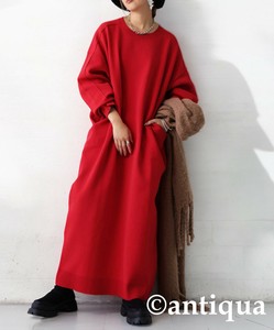 [antiqua] Casual Dress Ladies fashion Knit dress