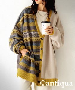 Antiqua Cardigan Cardigan Sweater Knit Cardigan Ladies' Autumn/Winter