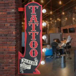【サイン】オフ ザ ウォール LED サイン TATTOO PARLOR CA-LE-179724