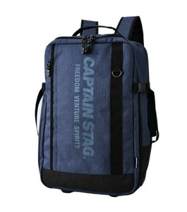 スワン CAPTAIN STAG 杢ポリ リュック式キャリー ネイビー 1254