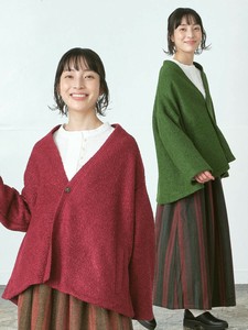 ショールジャケット　Wブークレー　3色　M L　羽織り　アウター
