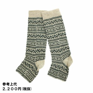 レッグウォーマー　エスニック　3色展開　総柄