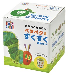 【聖新陶芸】はらぺこあおむし　ぺたぺた＆すくすく栽培セット　ミニトマト