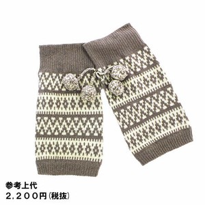 レッグウォーマー　エスニック　2色展開　総柄