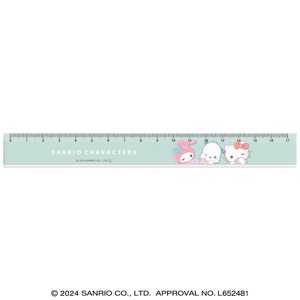 スリム17cm定規 むにゃっと サンリオキャラクターズ