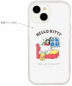 IIIfit Clear 2023 iPhone6.1inch 2lens model/14/13 対応ケース ハローキティ SANG-355KT