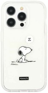 ピーナッツ IIIIfit Clear 2023 iPhone6.1inch 3lens model 対応ケース スヌーピー SNGG-08B