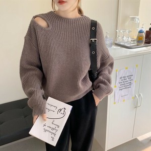 セーター  長袖 秋冬 無地 快適 レディース ファッション ゆったり   4342#BQ300