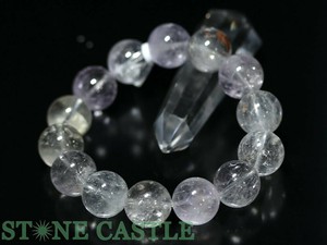 ☆一点物☆【ブレスレット】ハーキマーダイヤモンド (3A) (アメリカニューヨーク産) No.05 (約15〜15.5mm)
