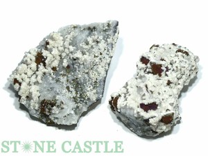 ☆一点物☆【原石】パイライト水晶共生クラスター (2個セット) No.43 【天然石 パワーストーン】