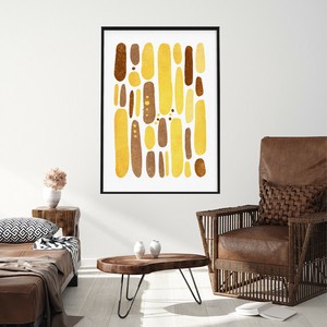 アートポスター【  Abstract Forest Yellow 】 B3　A2　B2　A1　B1　30×40　40×50　50×70　60×90
