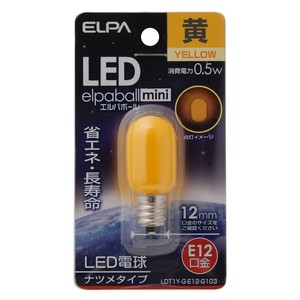 LEDナツメ形E12LDT1Y-G-E12-G103