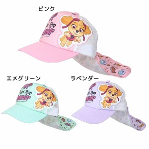 【帽子】パウパトロール 女児 日除けタレ付きメッシュキャップ