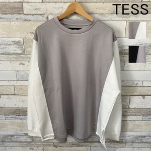 【TESS】ポンチサイドスリットパネルロンTEE　「2024秋冬新作」