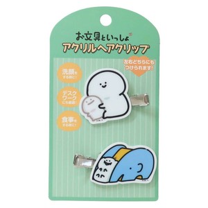 【ヘアアクセサリー】お文具といっしょ アクリルヘアクリップ 3