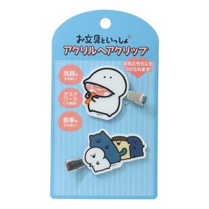 【ヘアアクセサリー】お文具といっしょ アクリルヘアクリップ 4