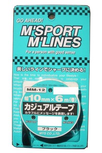 カジュアルテープ BK 10mm MM-12