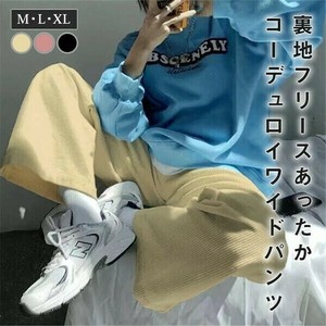 Full-Length Pant Ladies fashion Corduroy Wide Pants