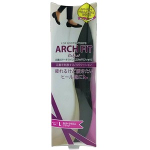 荒川産業 アーチフィット　リフレ L(24.0〜24.5cm)、ブラック