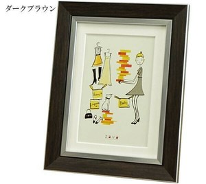 フォトフレームクラシック　2L/KG　ダークブラウン117885