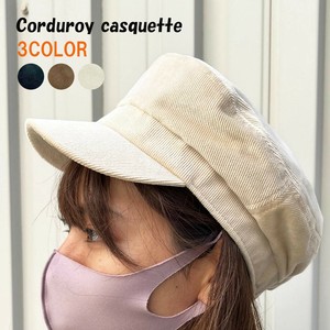 Newsboy Cap Ladies fashion Corduroy Men's [A/W]