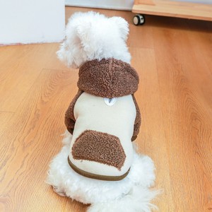 犬服 犬の服 ペット服 ドッグウェア ボアパーカー リード穴あり カジュアルウェア