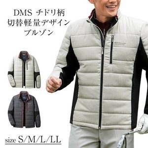 DMS）チドリ柄切替軽量デザインブルゾン