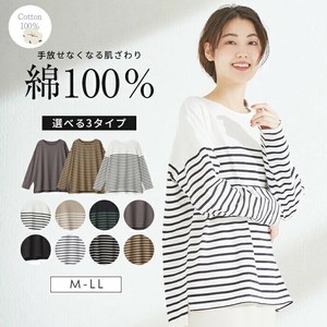 「シンプルにこそ、綿100％」ボーダーロングT