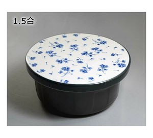 有田焼 平蓋おしゃれおひつ 1.5合 花ちるさと