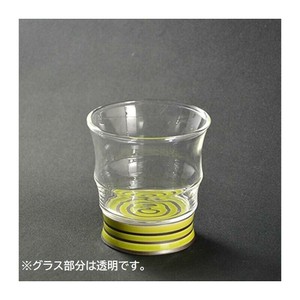 有田浪漫 ロックグラス ボーダー グリーン INT-103-4-4