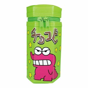 チョコビペンポーチ グリーン　クレヨンしんちゃん