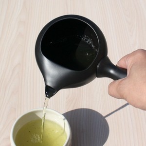 常滑焼（とこなめやき）　黒窯変　蓋なしオープン急須NEO　ステンレス茶こし