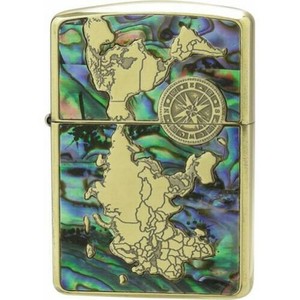 ZIPPO SHELL-WORLD MAP BO